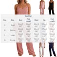 thumbnail image 3 of Taylonsss Womens Print Lace Trimmed Straps Breathable Tank and Pants Pajamas Set Casual Comfortable Loungewear for Summer Everyday Home Wear, 3 of 6