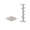 thumbnail image 4 of 1/2 Carat T.W. Diamond 10kt Rose Gold Double Halo Three-Stone Look Engagement Ring, 4 of 5