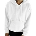 thumbnail image 4 of Women's Essentials Hoodie Full Hoodie Long Sleeve Hooded Fall Outfits for Women Casual Jackets Winter Clothes Hoodies Tops Loose Sweatshirt with Pocket, 4 of 8