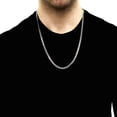 thumbnail image 3 of Genuine Solid Sterling Silver 4MM Cuban Curb Link .925 ITProLux Necklace Chains 16" - 30", Silver Necklace for Men & Women, Made In Italy, Capital Jewelry, 3 of 6