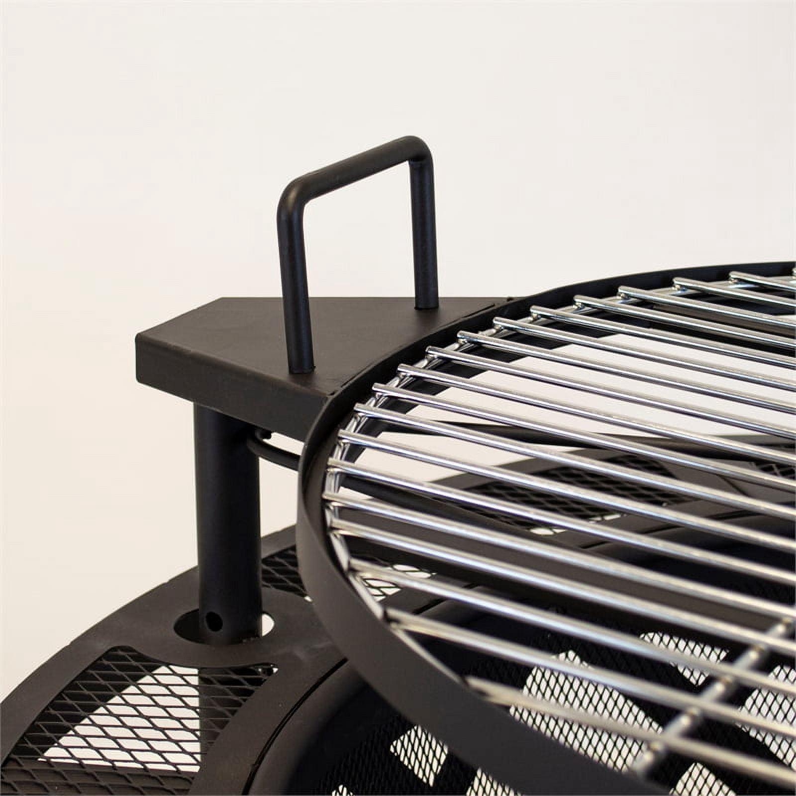 Outdoor Leisure Products 5511 32" Black Roundup Fire Pit with cooking shelf