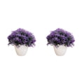 thumbnail image 2 of Cateissary Simulación de reemplazo de Color sólido para macetas falsas ABS, vívido, realista, para el hogar, oficina, jardín, boda, planta Púrpura 2Conjunto, 2 of 6