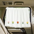 thumbnail image 5 of WSBDENLK Car Curtain Shading Curtain Cloth Art Car Sunscreen Heat Insulation Shading Curtain Cute Car Interior Accessories Car Sun Shades for Side Window Car Sunshield, 5 of 8