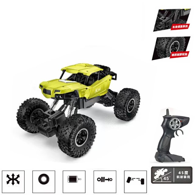 Remote Control Off-road Vehicle Four-wheel Drive High-speed Climbing Dumper Stunt Car Rollover Racing Car Toy For Boys