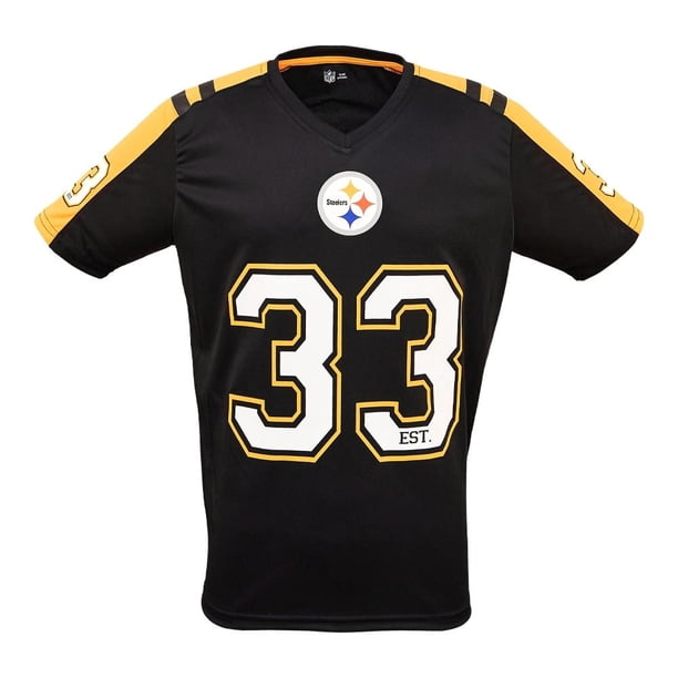 Playera NFL Talla CH de Manga Corta Pittsburg Steelers Negro para Hombre
