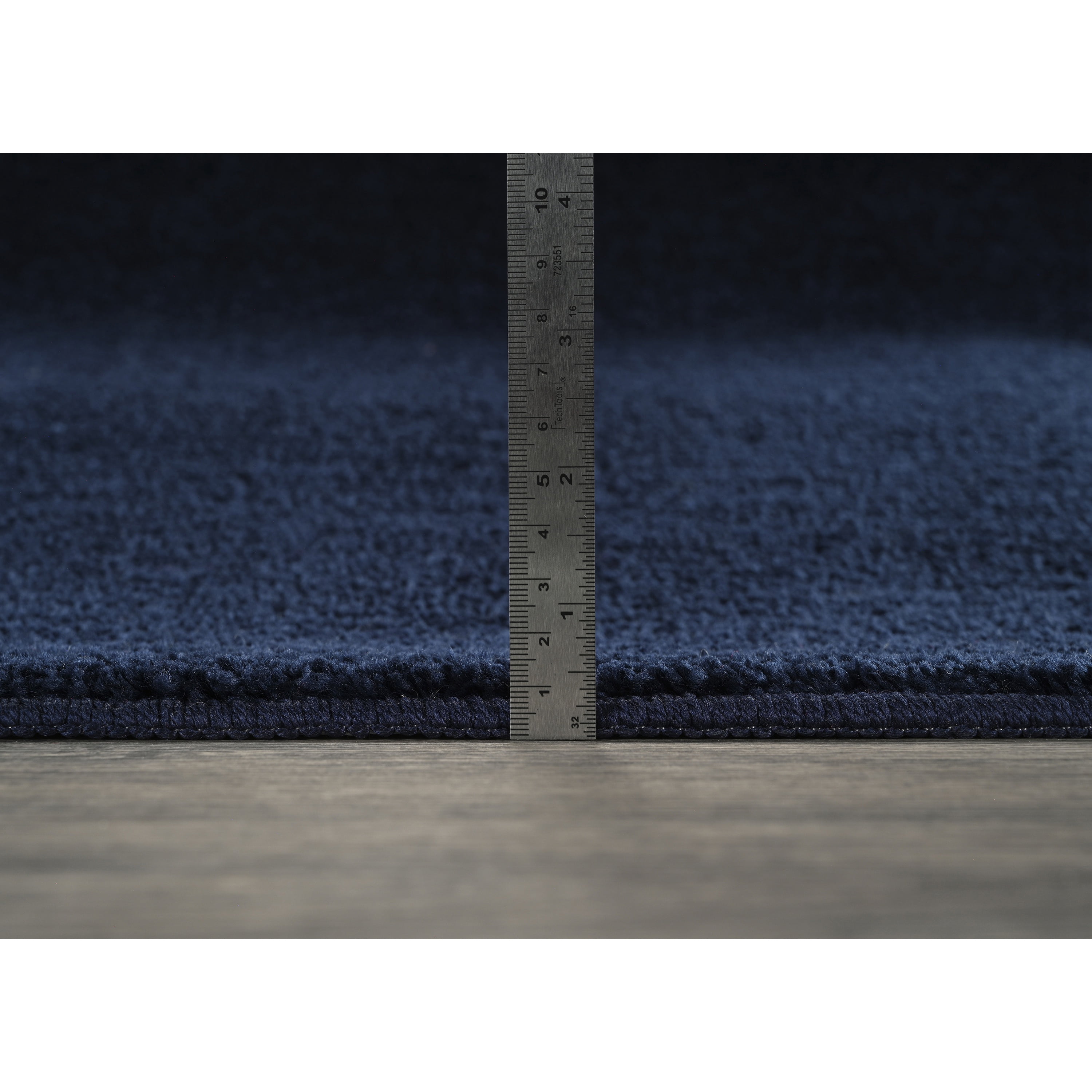 Garland Rug Palmer Plush Washable Navy Blue Indoor Area Rug, 3' x 5'