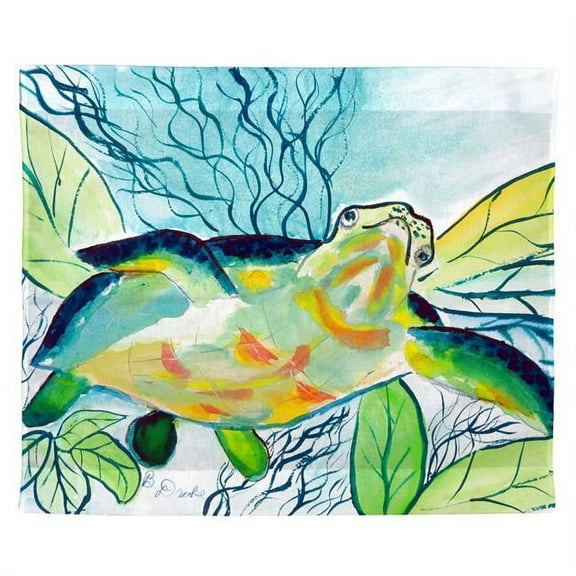 Betsy Drake TP1118 24 x 30 in. Smiling Sea Turtle Outdoor Wall Hanging