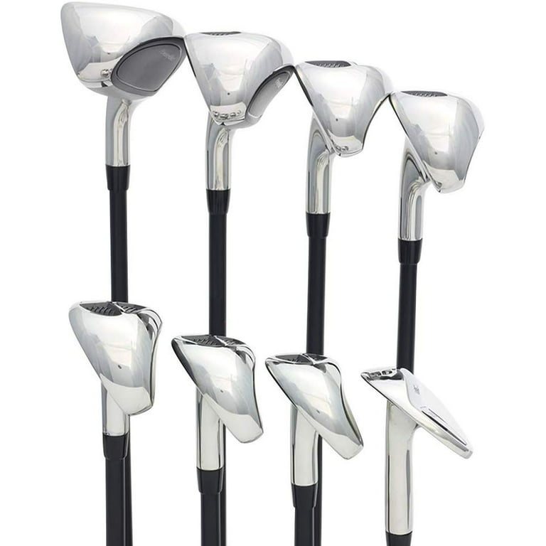 Powerbilt Men’s Golf EX-550 Hybrid Iron Set, which Includes: #4, 5, 6, 7,  8, 9, PW +SW Senior Flex Right Handed Utility “A” Flex Club