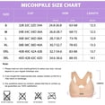 thumbnail image 6 of Junlan Women Post Surgery Bra Front Closure Sport Bra Removable Pads Wirefree(Beige X-Large), 6 of 7