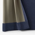 thumbnail image 4 of Mainstays Kids Dark Navy Solid Ribbed Corduroy Blackout Rod Pocket with Back Tabs Single Curtain Panel, Set of 1, 38" W x 84" L, 4 of 6