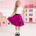 thumbnail image 2 of Leey-World Girls 50s Poodle Dress with Polka-Dot Printed Scarf for Kids Halloween Clothes, 2 of 6