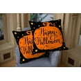thumbnail image 4 of Set of 2 Happy Halloween Pumpkin Throw Pillow Covers 20x20 Inch Decorative Pillow Cases for Couch Bedroom Living Room, 4 of 6