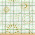 thumbnail image 2 of Ambesonne Astral Fabric by the Yard Upholstery, Sun and Moon Medieval Witchy, 5 Yards, Off White and Dark Sand Brown, 2 of 5