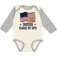 thumbnail image 3 of Inktastic Military Daddy Always My Hero Boys or Girls Long Sleeve Baby Bodysuit, 3 of 5