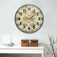 thumbnail image 2 of Yayeee Wall Clock Battery Operated 9.5" Silent Quartz Non-Ticking for Living Room Decor, Retro Symmetrical Stars, 2 of 8