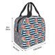 thumbnail image 3 of Fotbe Popcorn Bolsa Térmica con Estampado y Forro de Aluminio Grueso Bolsa de Almuerzo con Bolsillo Frontal para Hombres y Mujeres, Ideal para Trabajo, Escuela, 3 of 8