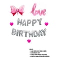 thumbnail image 4 of Set De 42pz De Globos Metalicos Para Cumpleaños Happy Birthday Love Amor, 4 of 13