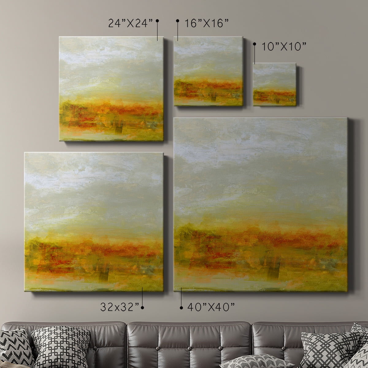 Wexford Home Burst of Warmth-Premium Gallery Wrapped Canvas, 32" x 32" - Ready to Hang