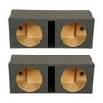 thumbnail image 1 of QPower QBASS Dual 12 Inch Car Audio Subwoofer Enclosure, Charcoal (2 Pack), 1 of 5