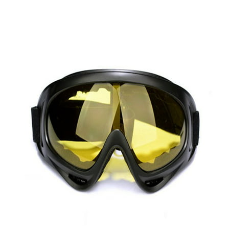 Ski Goggles - Over Glasses Ski / Snowboard Goggles for Men, Women & Youth - 100% UV Protection Color:Yellow