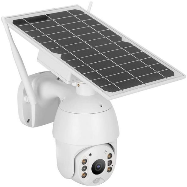 Cámara Solar Wifi Motorizada PTZ Recargable Full HD 1080p Audio Bidireccional Impermeable para Exteriores Con Visión Nocturna a todo color y Radar inteligente de Detección Humana PIR Zinker Cámara Solar