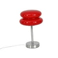 thumbnail image 3 of Lámpara de mesa nórdica con forma de tarta de huevo y champiñones, luz nocturna, atmósfera romántica, LED de escritorio rojo, 3 of 9