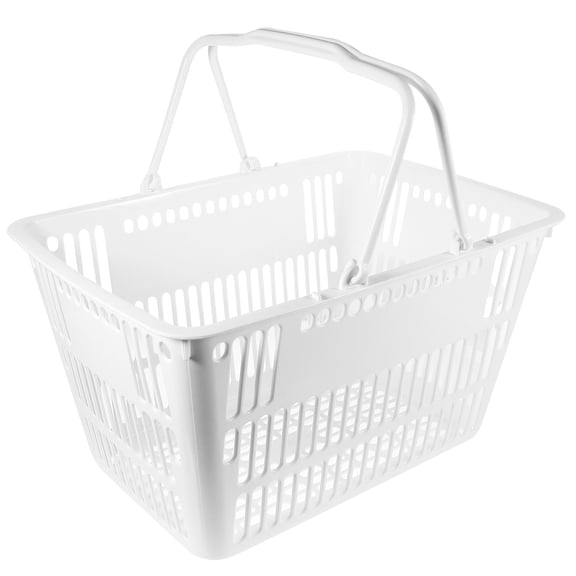 WRISTBIQUE 1Pc White Seasoning Storage Basket Plastic for Kitchen and Bathroom Use