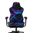 thumbnail image 3 of Whosucclay Sci-fi Line Print Office Computer Game Chair Slipcovers with Armrest Covers Stretchy Polyester Spandex Covers for Reclining Racing Gaming Gaming Chairs (No Chair), 3 of 8