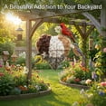 thumbnail image 4 of Handmade Fiber Bird Nesting Heart, Alpaca Fiber Bird Material House, Wool Nest Starter Hummingbird Houses, Winter Tree Shelter for Wild Birds, Dual-Season Outdoor View House, 4 of 5