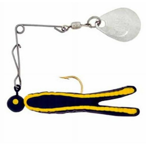 H&H Cajun King Spin-Gold 1/4 Black/Yellow Stripe 12 Per Card Order 12 CKSG-17