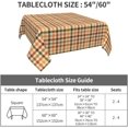 thumbnail image 6 of Christmas Tablecloth Square 60×60 Inch Blue Snowflake Winter Table Cloth Water Resistant Fabric Table Covers for Kitchen Dining Small Tablecloth for Party Home Decor, 6 of 6