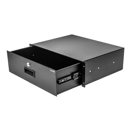 19 Inch 3u Rackmount - NavePoint Server Cabinet Case 19 Inch Rack Mount DJ Locking Lockable Deep Drawer with Key 3U