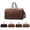 black, variant on NCY PU Leather Duffle Bag for Travel Duffel Bag, Gym Bag Overnight Bags Weekender Bag for Men (deep brown)