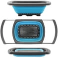 thumbnail image 1 of LAICAIW Qimh Colander Collapsible, Colander Strainer Over the Sink Food Colanders Strainers with Extendable Handles, 6-Quart, Dishwasher-Safe Kitchen Folding Strainer for Pasta, Veggies and Fruits, 1 of 7