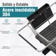 thumbnail image 5 of Escurridor de Trastes sobre Fregadero Acero Inoxidable Extensible, Escurridor de Trastes con Porta Utensilios y Porta Vasos, Escurridor de Platos para sobre Fregadero de Cocina, Plateado, 5 of 7
