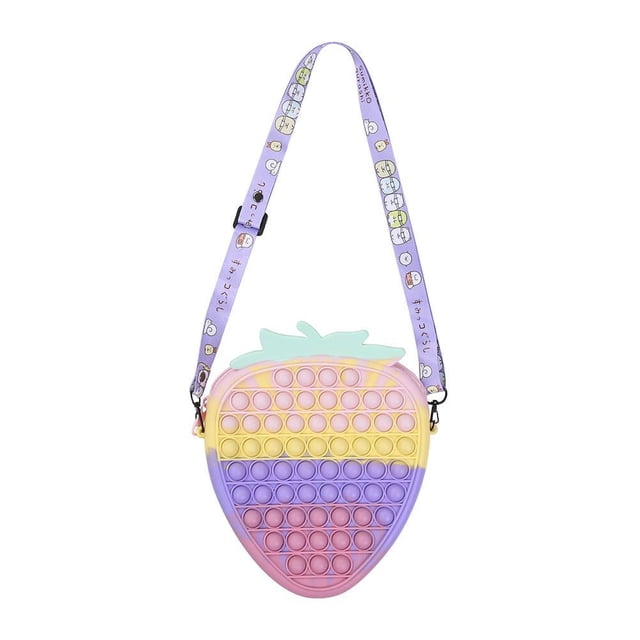 Bolsa De Silicona Con Burbujas De Empuje, Juguete Sensorial Para Aliviar El Estrés, Bolso De Hombro De Juguete De Descompresión Para Niños Scienceny FN007880-03