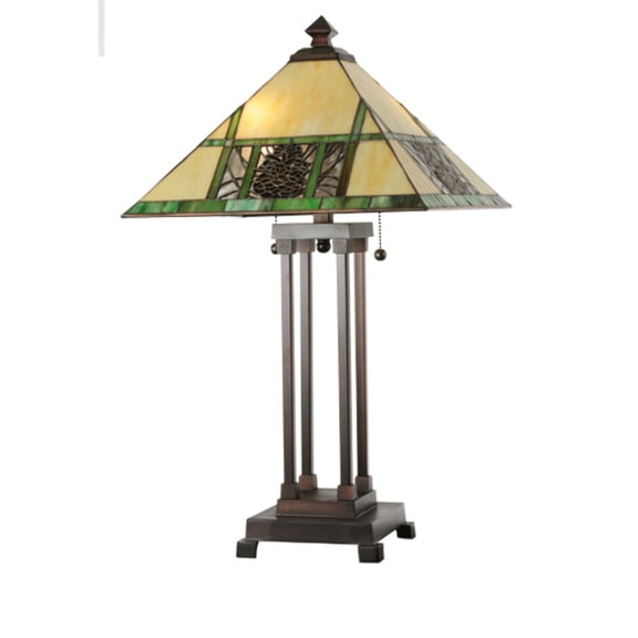 Meyda Home Indoor Decorative Lighting Accessories 25"H Pinecone Ridge Table Lamp