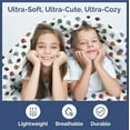 thumbnail image 4 of CGK Linens 4-Piece Cute & Cozy Kids Sheet Set - Full Size Kids Bedding With Vibrant Designs For Boys, Girls, Teens, Toddler, Football, 4 of 7