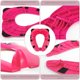 thumbnail image 4 of Asiento de orinal portátil mejorado con protector contra salpicaduras para niños pequeños, asiento de orinal de viaje plegable, almohadillas antideslizantes, asiento de entrenamiento para ir, 4 of 5