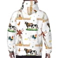 thumbnail image 7 of Naloa Cute Farm Men's Casual Hooded Collar Drawstring Hoodies Pullover Sweatshirts Casual Long Sleeve Shirts-3X-Large, 7 of 7
