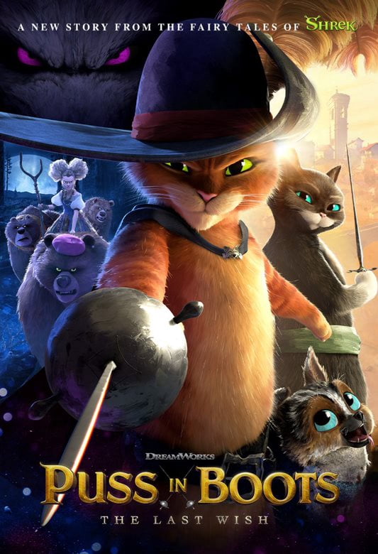 Puss in Boots: The Last Wish (Walmart Exclusive) (Limited Edition Blu-ray + DVD + Digital Copy) Puss in Boots & Perro Squeeze Toys