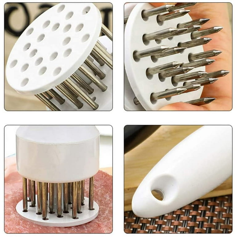  Kitchen Gadgets Heavy-duty 28 Blades Stainless Steel Meat  Tenderizer Needle Profession Kitchen Tools for Kitchen Cooking Tenderizing  Beef,BBQ,Marinade,Steak and Poultry (28 blades): Home & Kitchen