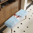 thumbnail image 4 of POLERO Stretch Bench Covers, Winter Snowman Printed Bench Seat Protector, Washable Slipcover, Music Notes Rectangle Covers for Dining Room, Living Room, Kitchen, 4 of 7