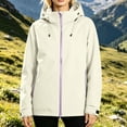 thumbnail image 5 of Sheghy Womens Rain Jacket Women Packable Parka Funnel Neck Weekend Shacket Jacket with Pockets, 5 of 6