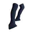 thumbnail image 4 of yotijay Figure Skating Leg Warmers Calf Socks Set for Winter Sports Activities Women Deep Blue, 4 of 9