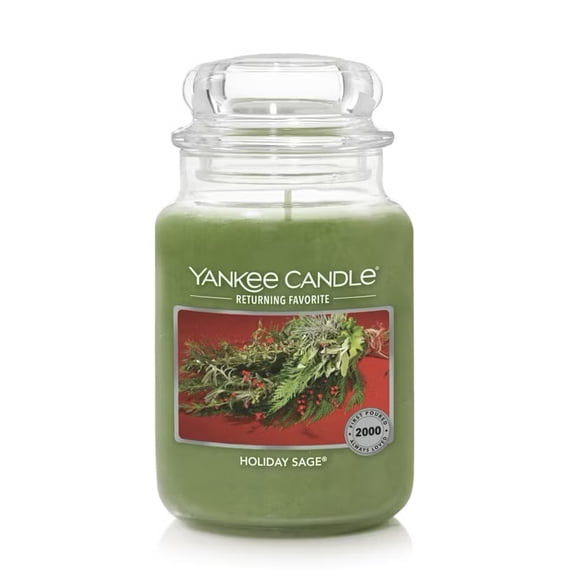Yankee Candle Returning Favorite Holiday Sage Large Original Jar Candle