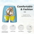 thumbnail image 5 of Gaeub Dog Takes a Bath in the Bathtub Mens Swim Trunks Stretch Beach Shorts Quick Dry for Men Swim Shorts Swimwear with Pockets- Medium, 5 of 9