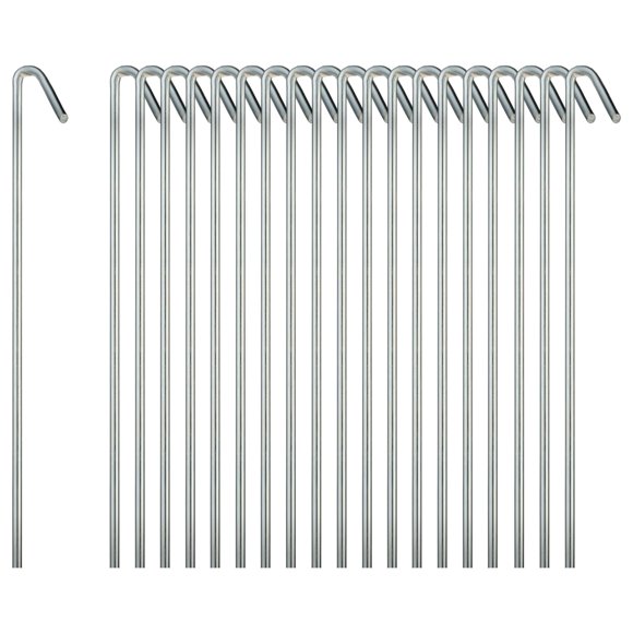Estacas Ram-Pro de acero galvanizado para tiendas de campaña, 20 unidades, de acero galvanizado