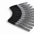 thumbnail image 3 of Sharpie Marqueurs Permanents, Pointe Fine, Noir, 12 Unités, 3 of 5