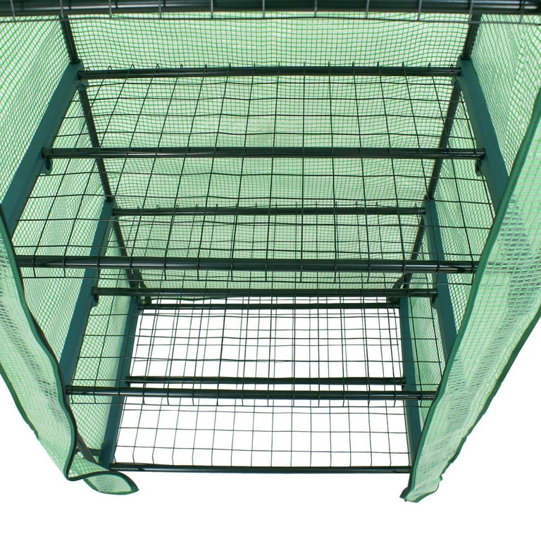 ZENSTYLE 4-Tier Mini Greenhouse, Waterproof, UV Protection